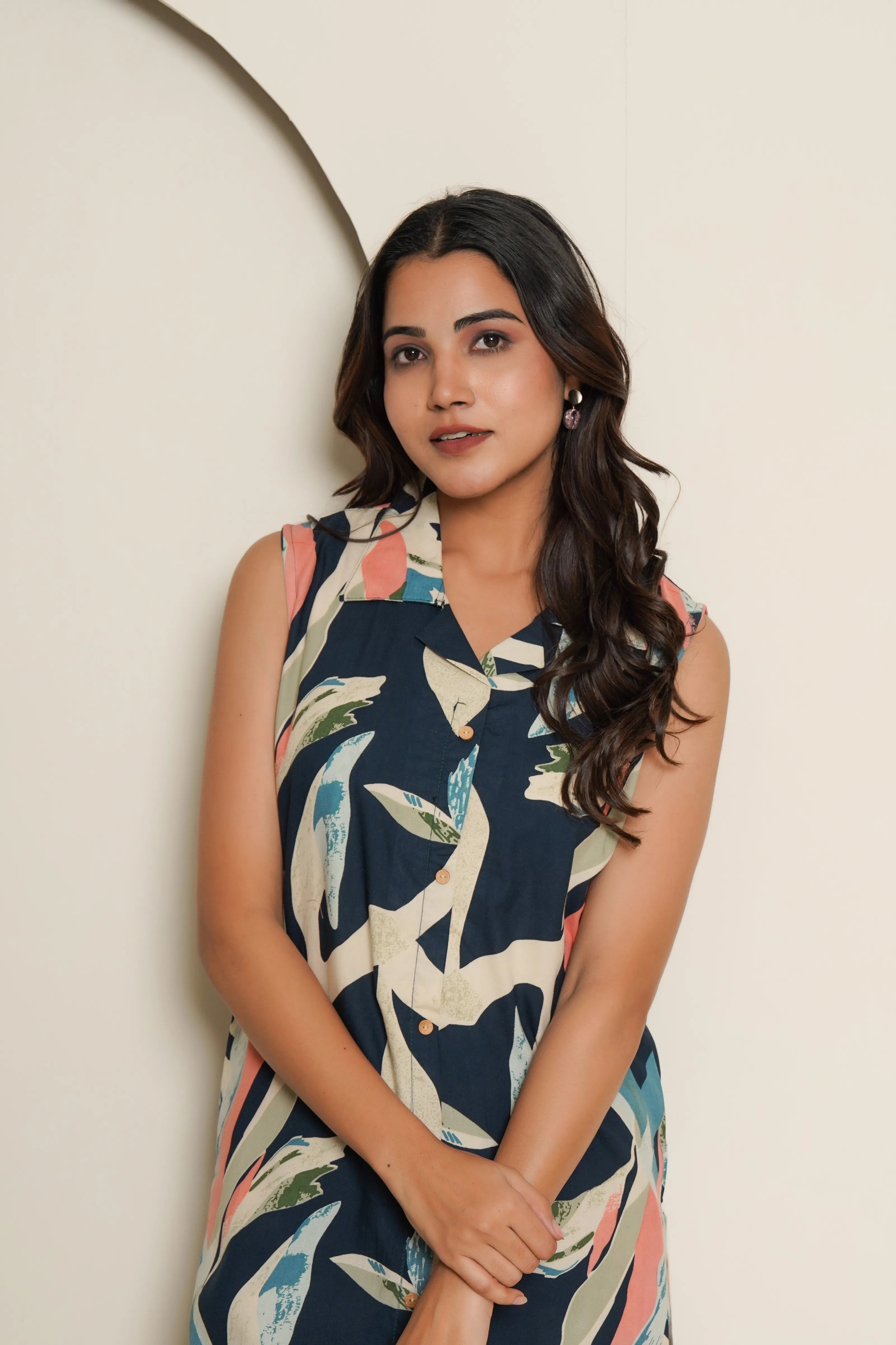 Abstract Brushstroke Kurta Set