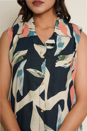 Abstract Brushstroke Kurta Set