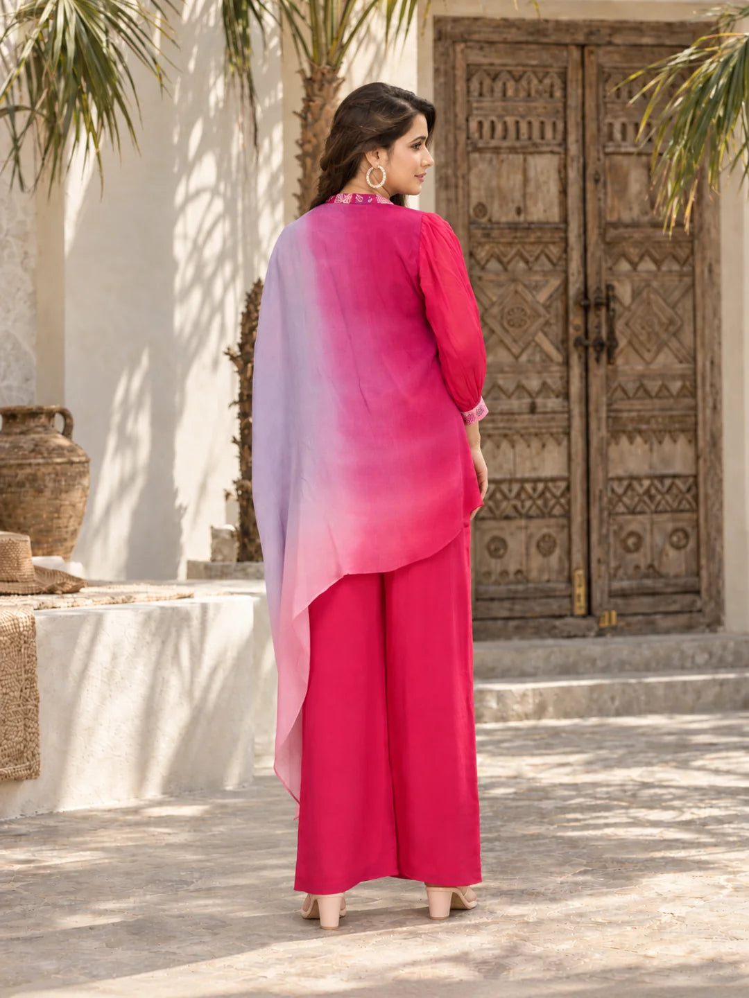 FuchsiaOmbreCourtyardFashionPortrait_result.webp