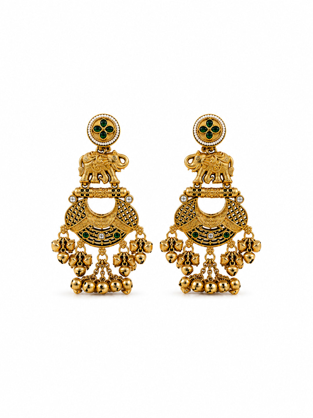 Venyora HASTI Gold-Plated Drop Earrings