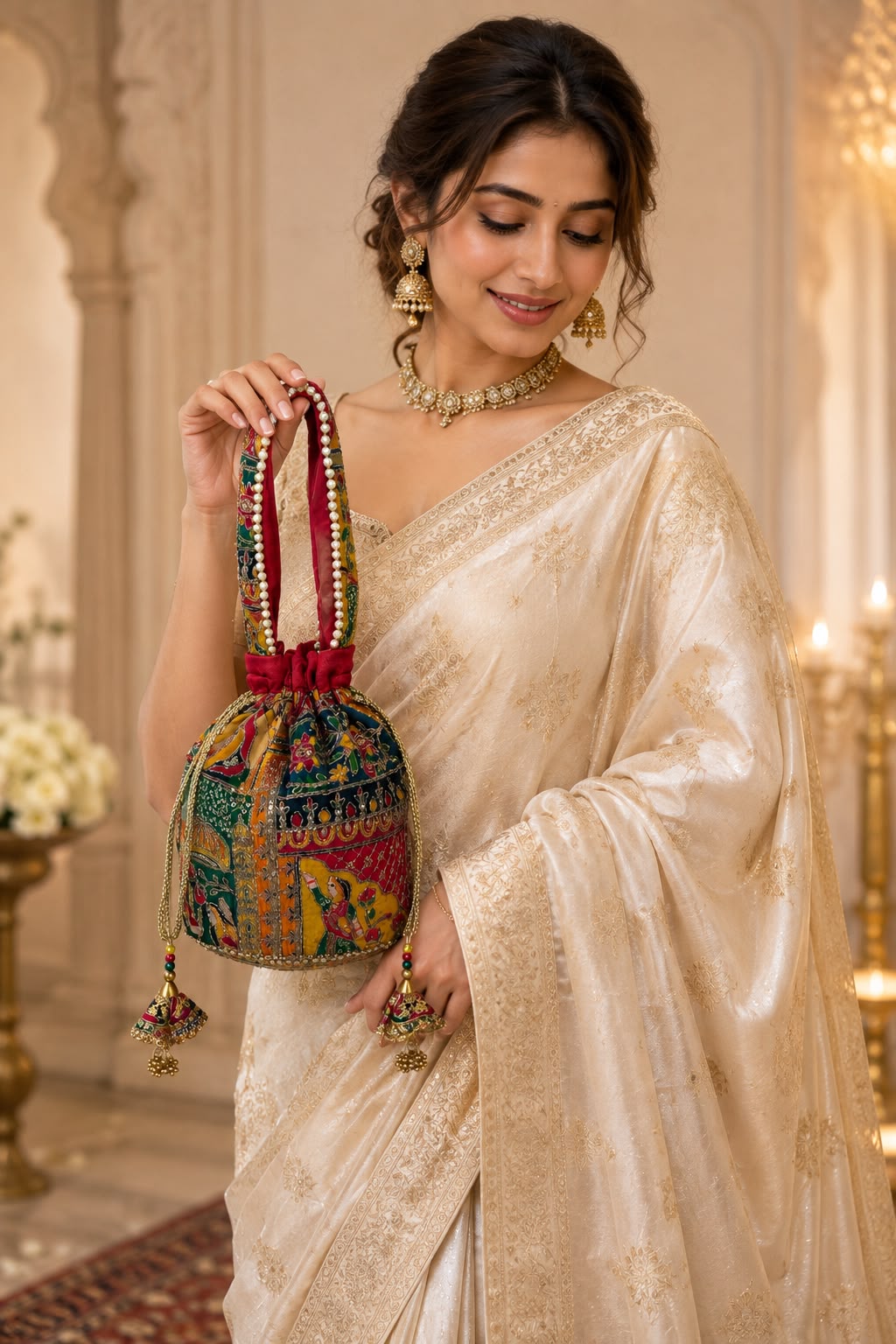 Bagology Red Raja Rani Potli