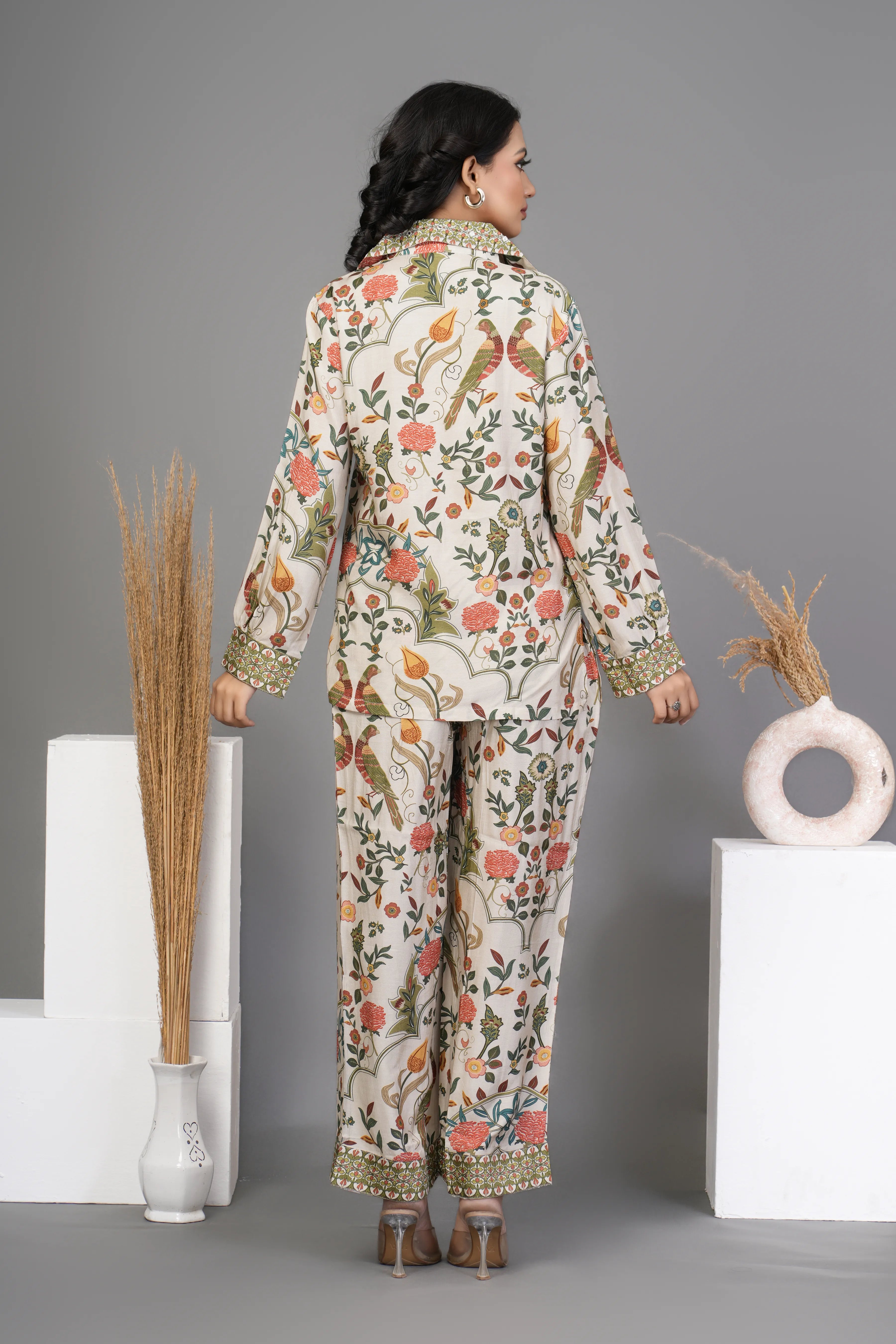 Multi Color Floral Printed Co-ord Set