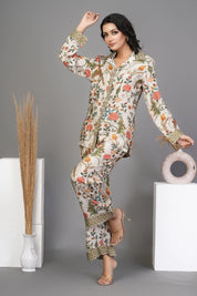 Multi Color Floral Printed Co-ord Set