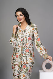 Multi Color Floral Printed Co-ord Set