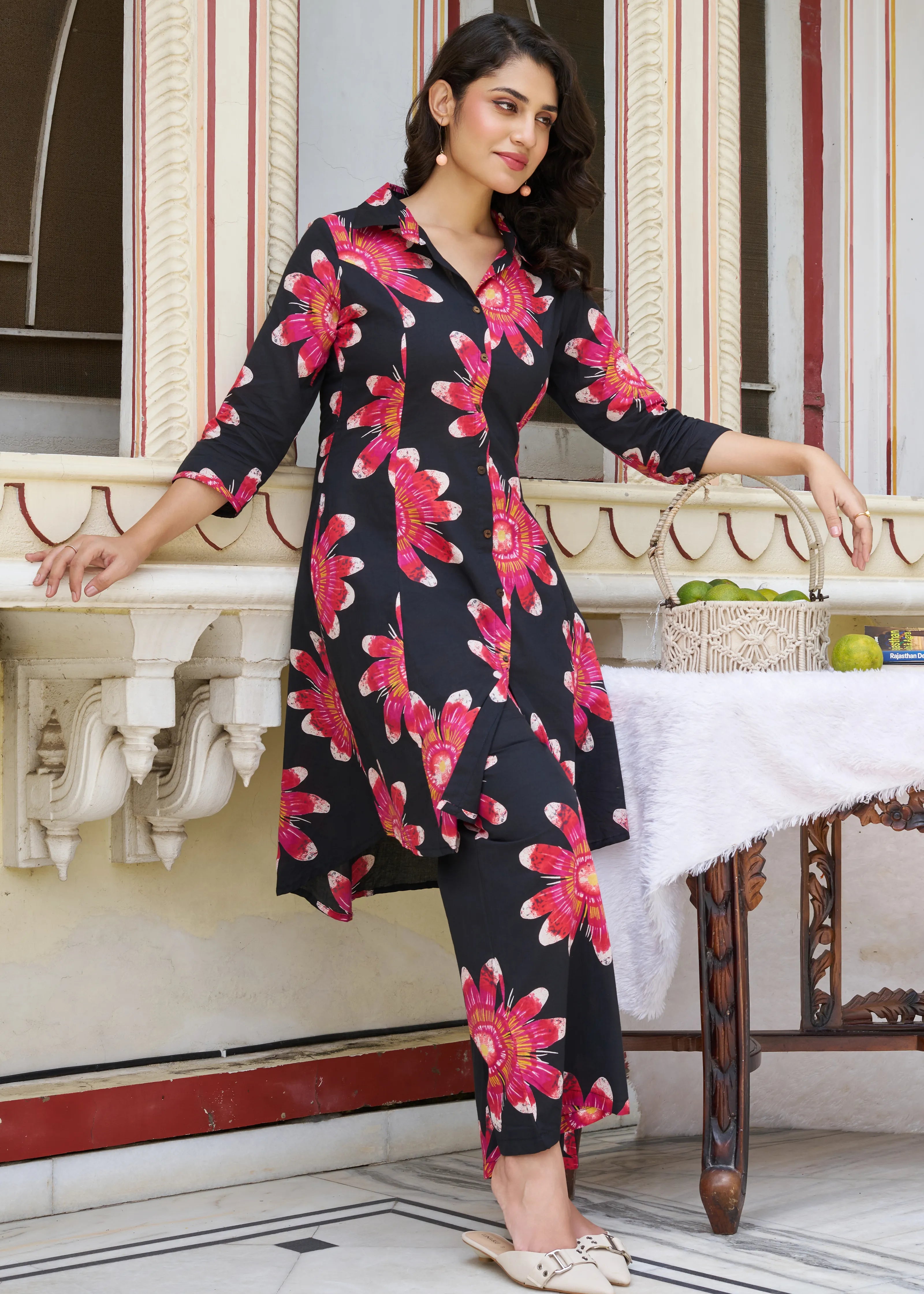 4th Sleeve Kurta Set