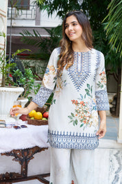 Designer white co-ord set for women online
