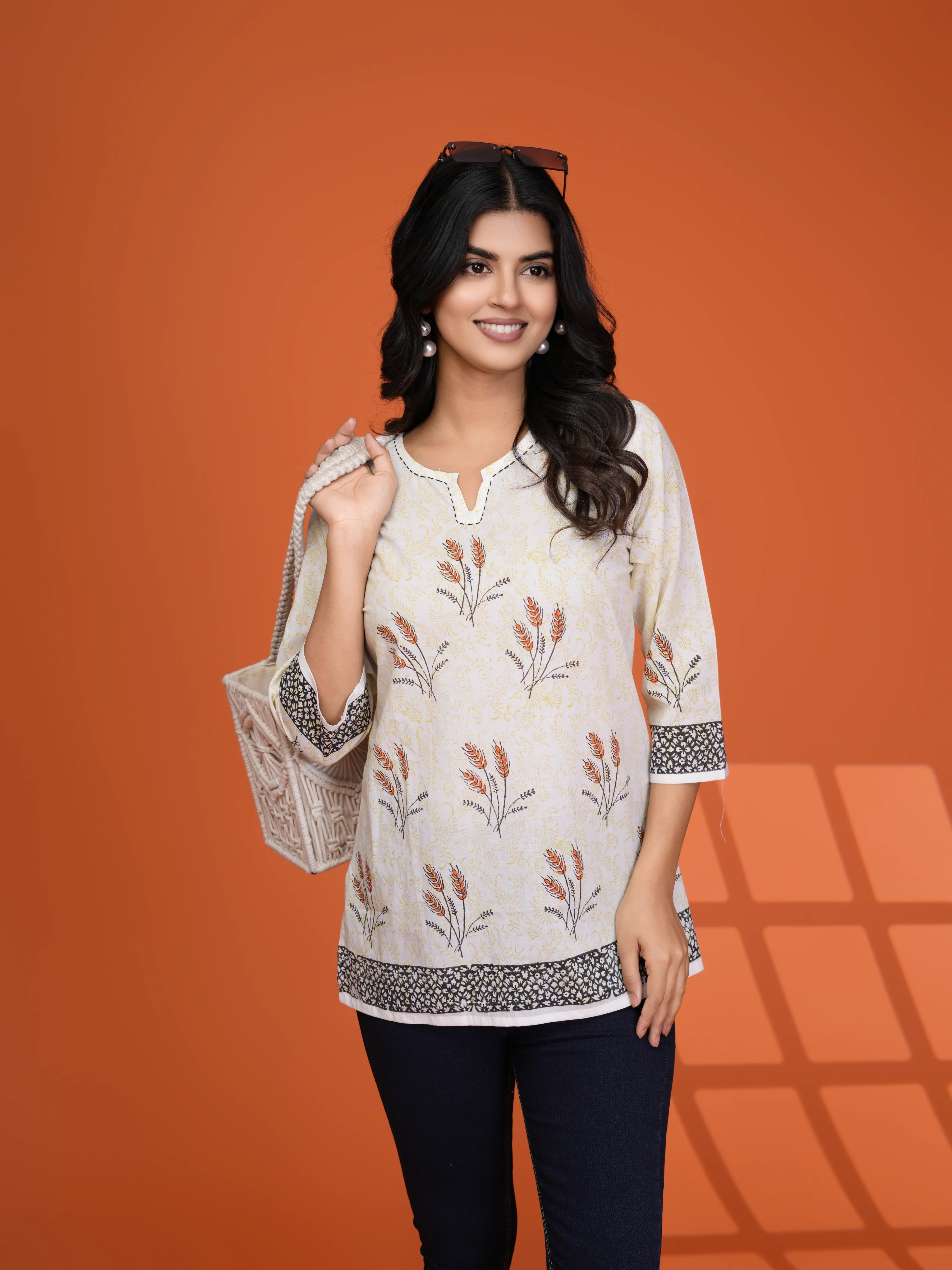 Hand Block Printed Cotton Kurti