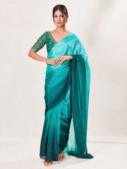 V Neckline And Yoke Embroidered Wedding Wear Blouse
