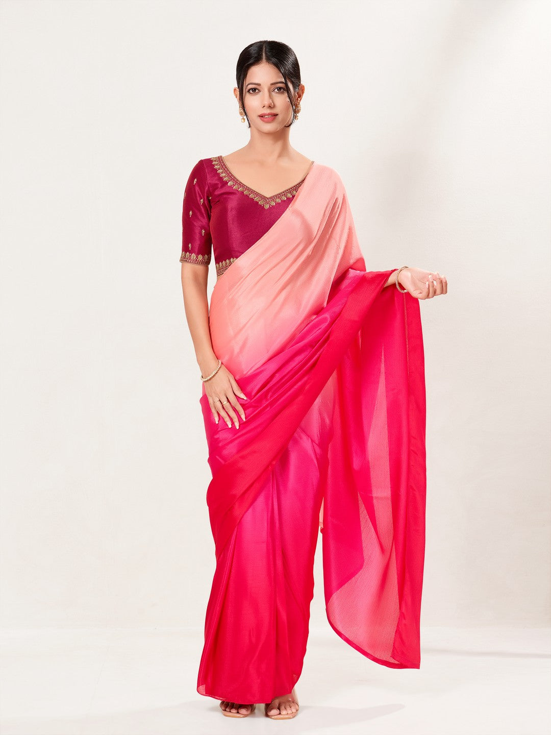 Paan Neckline Embroidery Festive Blouse