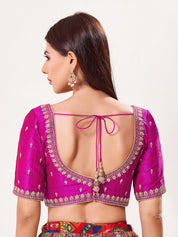 Paan Neckline Embroidery Festive Blouse