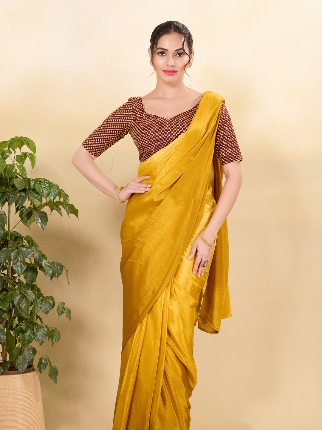 Wedding Wear Sequence Embroidery Heavy Work Blouse