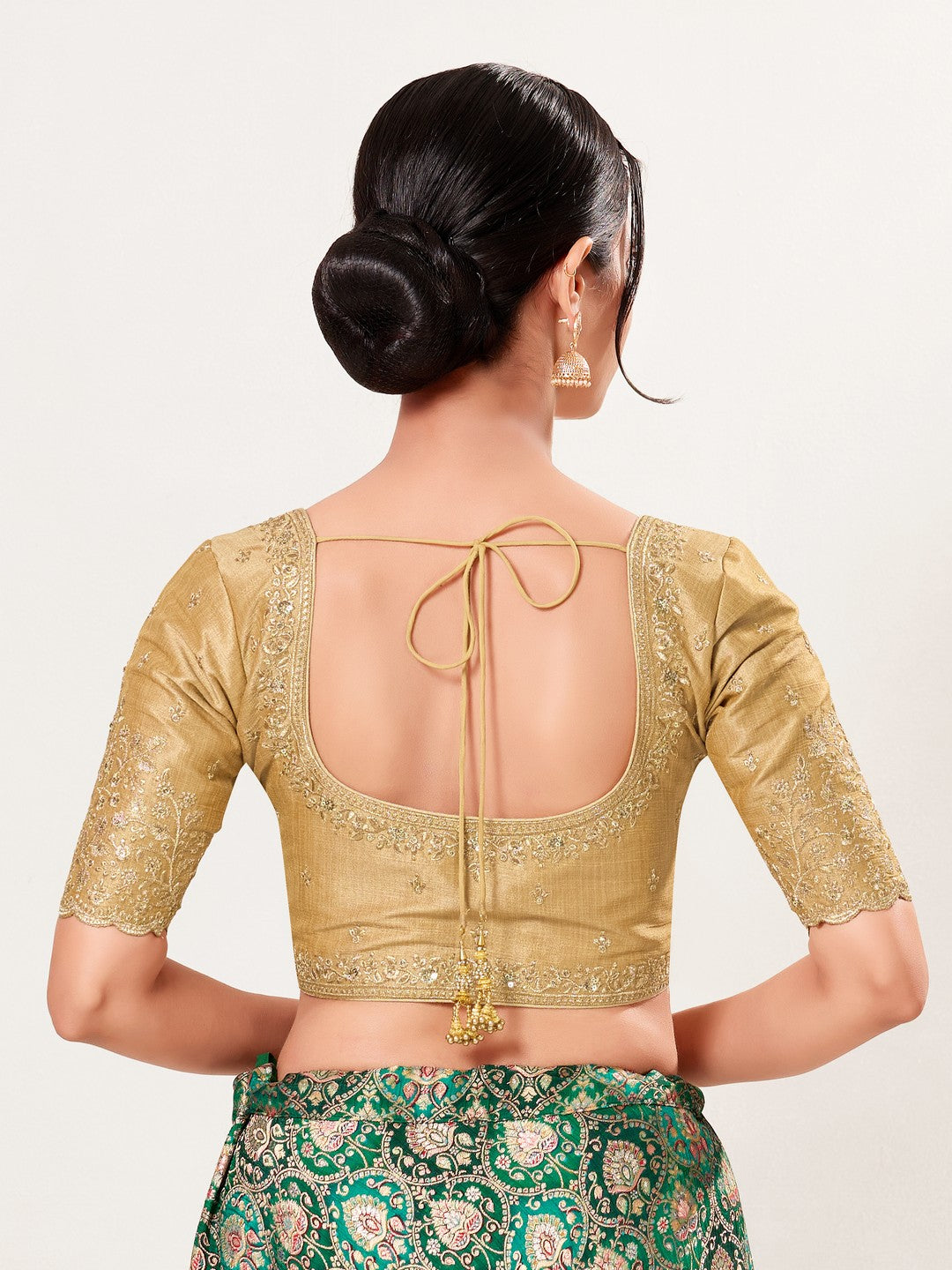 Designer Embroidered Sleeve With Neckline Wedding Special Blouse