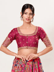 Designer Embroidered Sleeve With Neckline Wedding Special Blouse