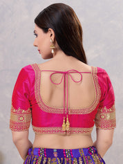 Delicate Embroidered Sleeves And Neckline Blouse