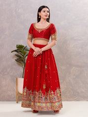 Delicate Embroidered Sleeves And Neckline Blouse