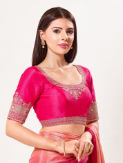 Delicate Embroidered Sleeves And Neckline Blouse