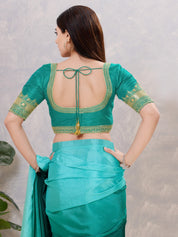 Delicate Embroidered Sleeves And Neckline Blouse
