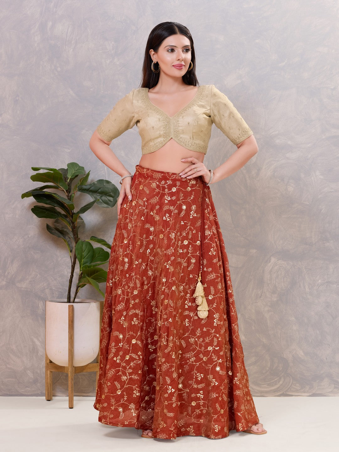 Wedding Wear Zari Embroidered Blouse