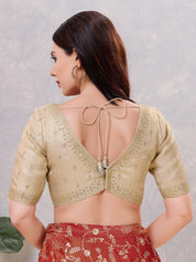 Wedding Wear Zari Embroidered Blouse