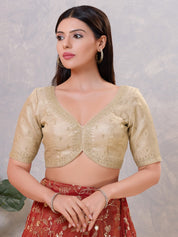 Wedding Wear Zari Embroidered Blouse