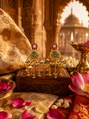 Venyora KUNJAR Gold-Plated Drop Earrings
