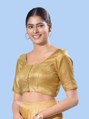 Brocade Essentials Round Neck Blouse