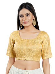 Brocade Essentials Round Neck Blouse