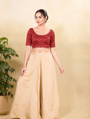 Brocade Butti Essential Round Neck Blouse