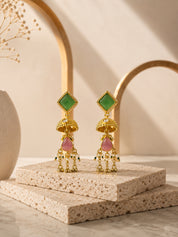 Venyora MOHOR Gold-Plated Drop Earrings