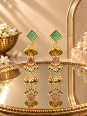 Venyora MOHOR Gold-Plated Drop Earrings
