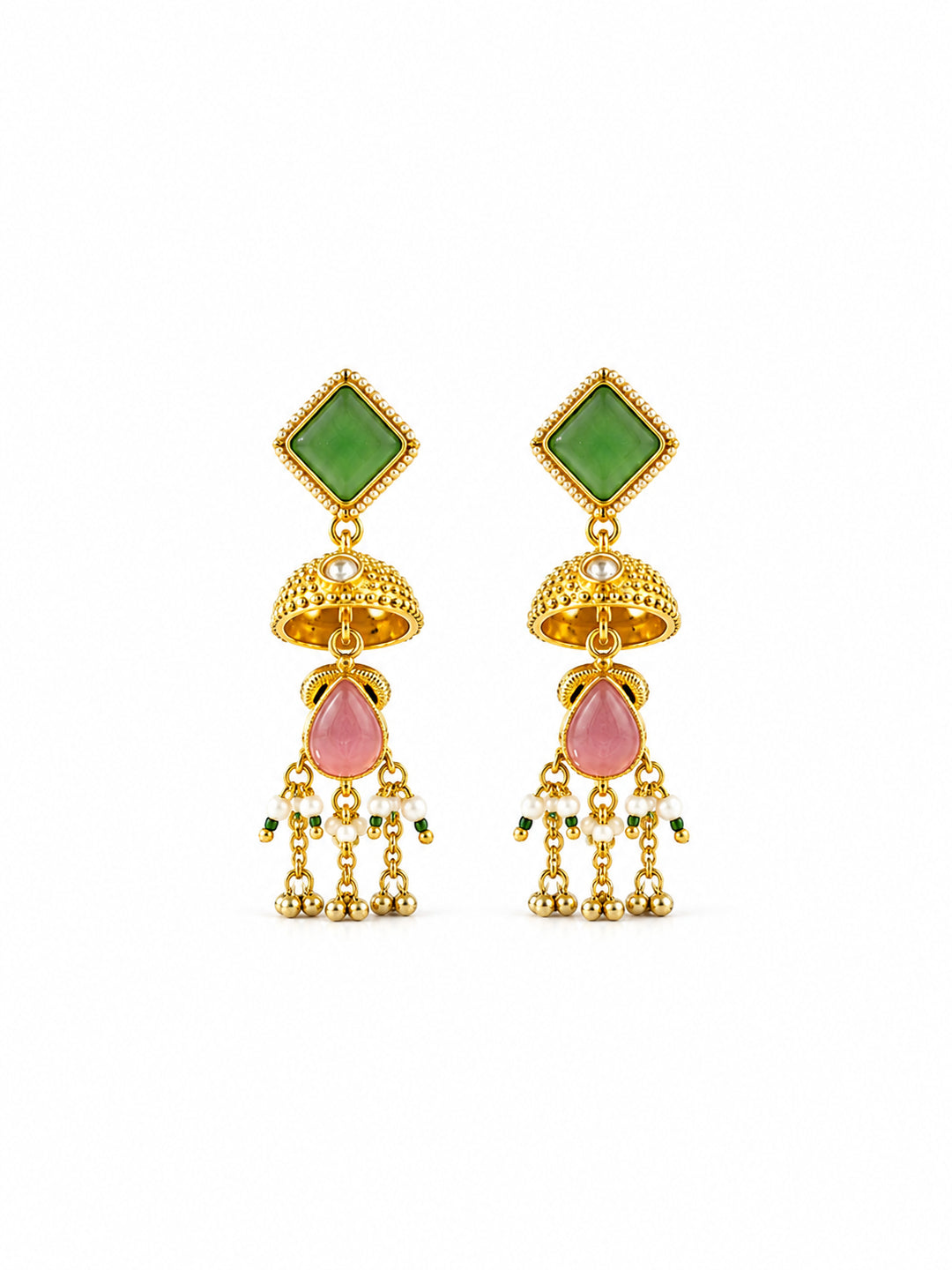 Venyora MOHOR Gold-Plated Drop Earrings