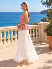 Pink Peplum Style Top in Cotton