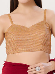 Vamas Shimmer Essential Strrapy Sleeveless Blouse