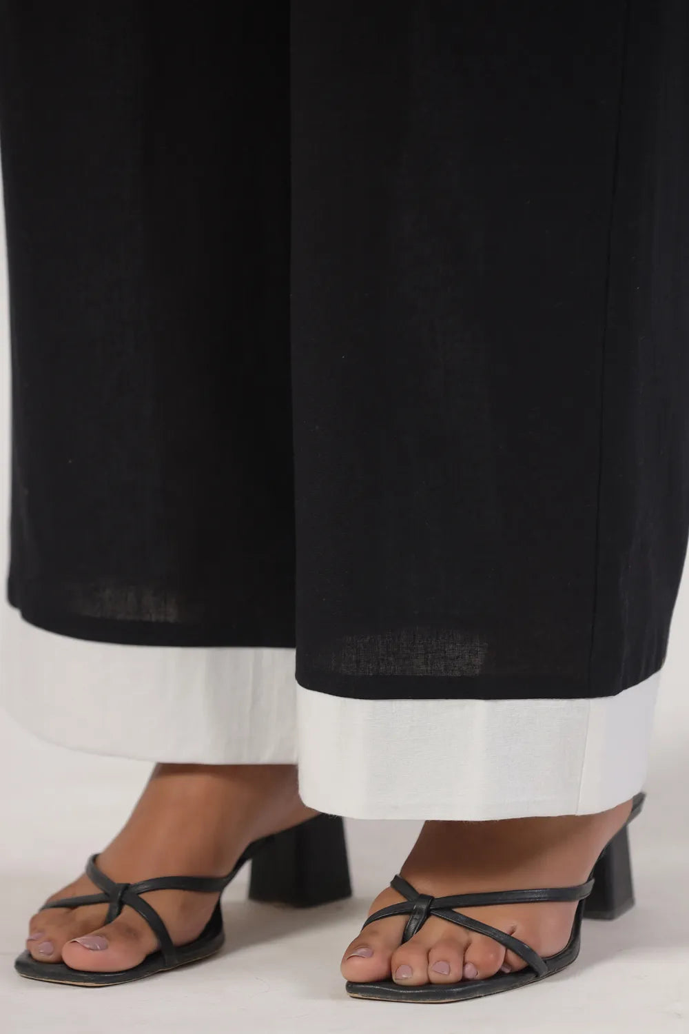 Black & White Embroidered Cotton Co-Ord set