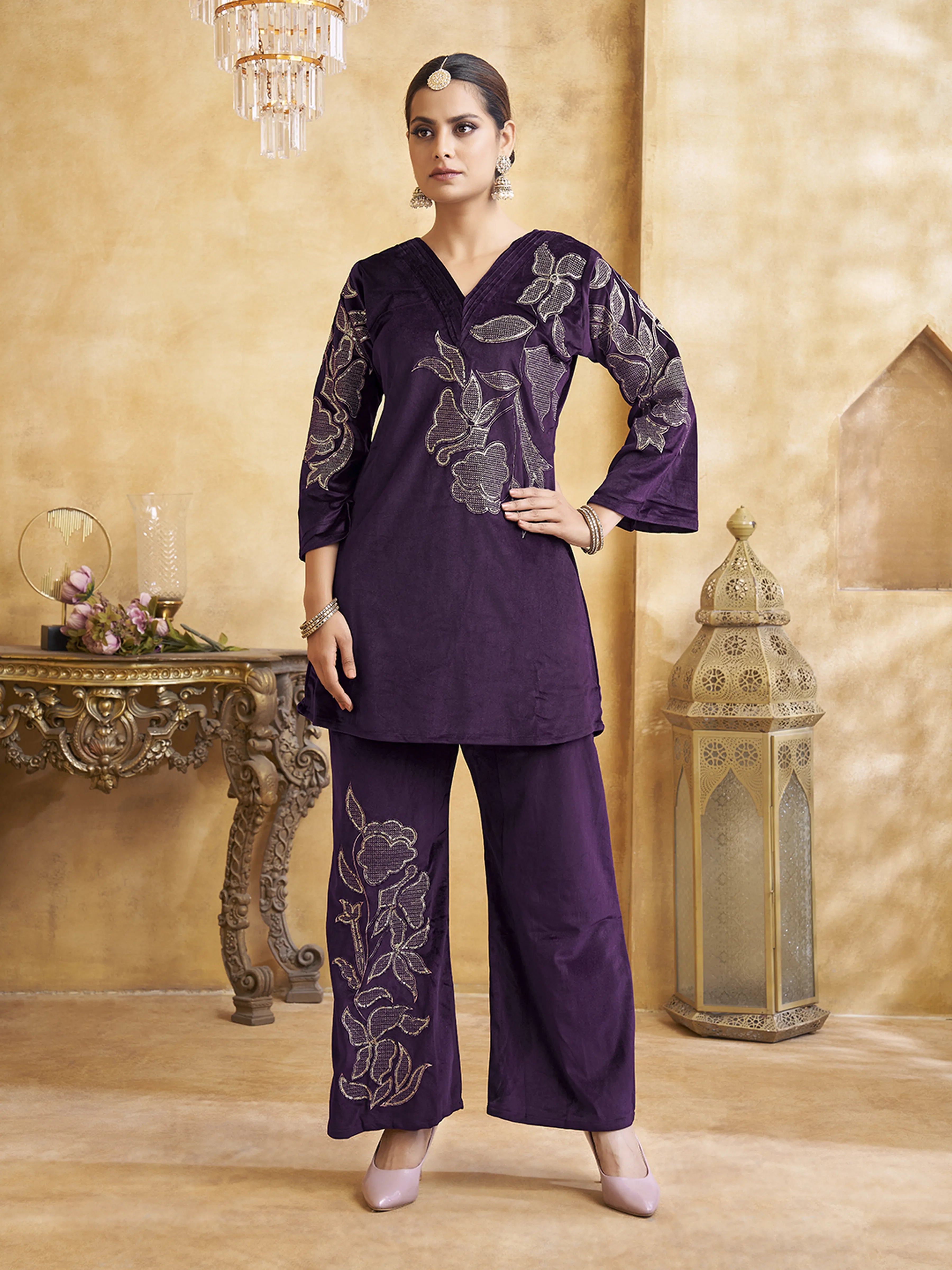 buy velvet co ord set