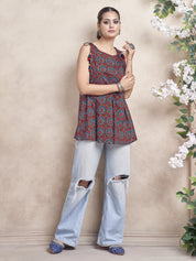 short kurti Sleeveless 