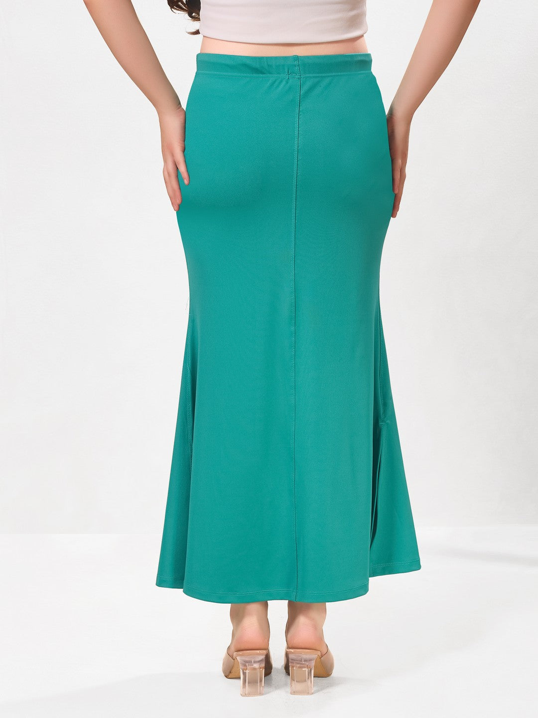 Vamas Heavy Quality Stretchable Mermaid Saree Shapewear – Light R.Green