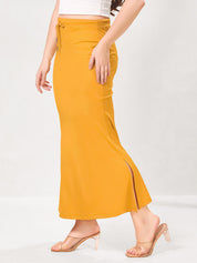 Vamas Heavy Quality Stretchable Mermaid Saree Shapewear – Mustard