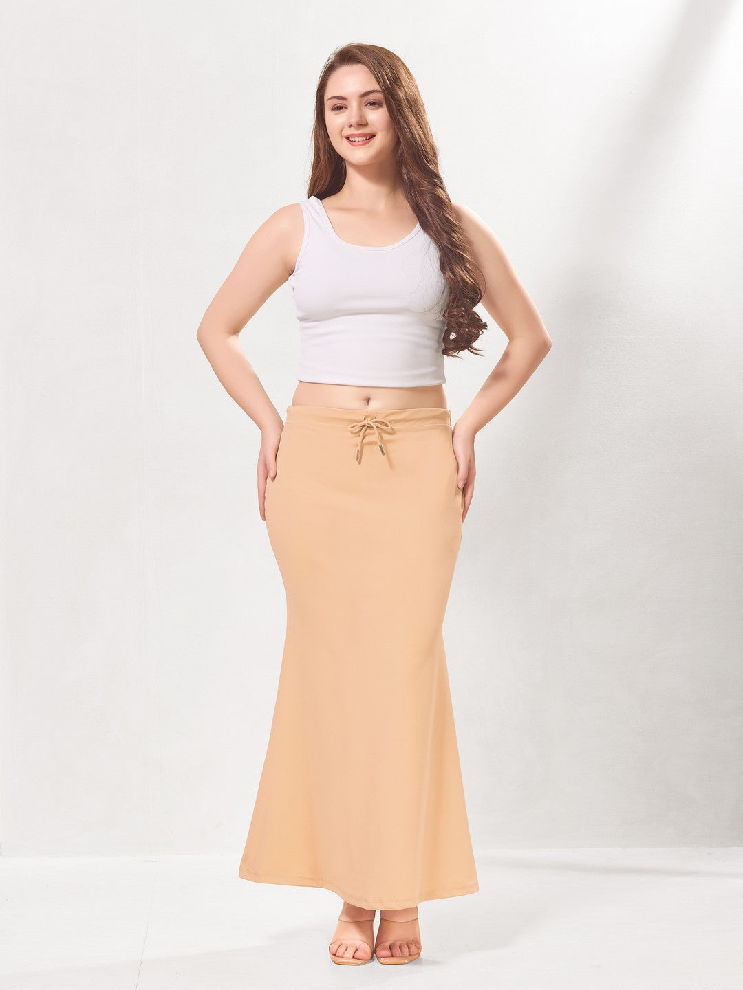 Vamas Heavy Quality Stretchable Mermaid Saree Shapewear – Nude