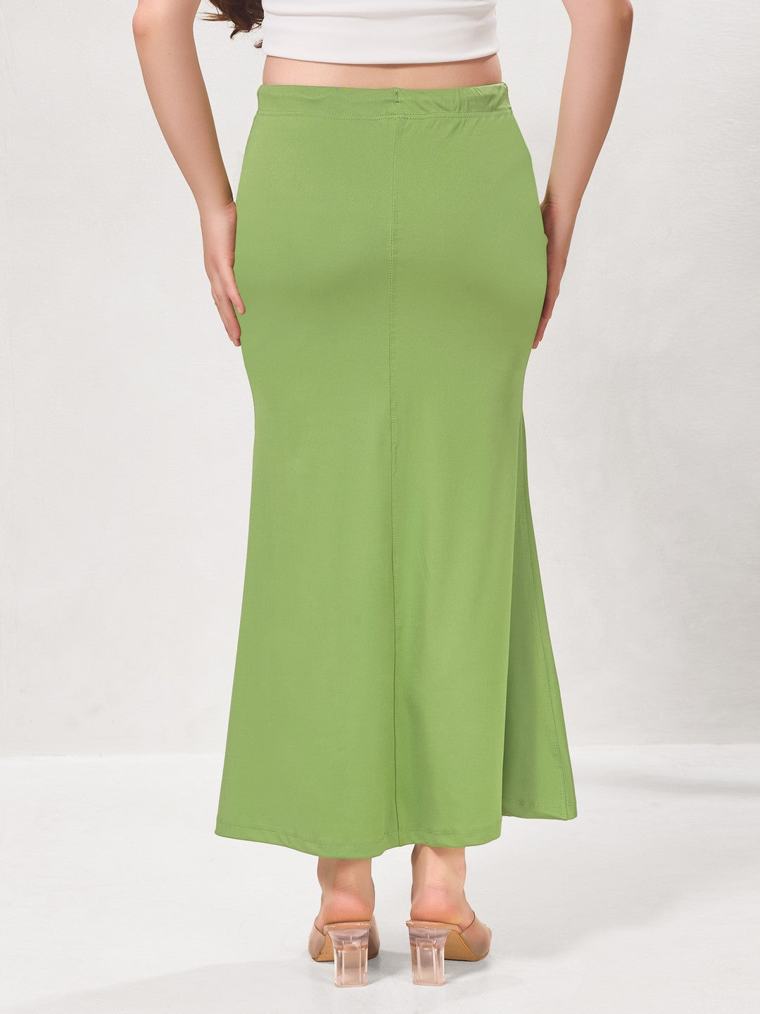 Vamas Heavy Quality Stretchable Mermaid Saree Shapewear – Olive Green