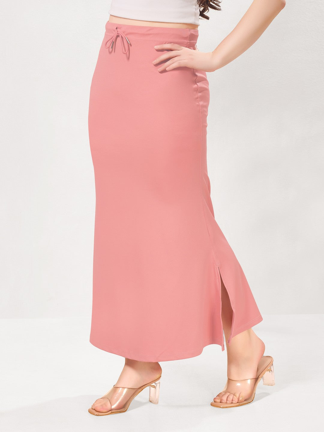 Vamas Heavy Quality Stretchable Mermaid Saree Shapewear – Rose Pink