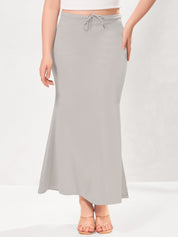 Vamas Heavy Quality Stretchable Mermaid Saree Shapewear – Silver Grey