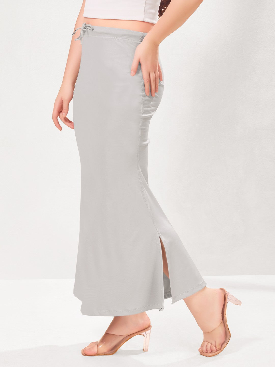 Vamas Heavy Quality Stretchable Mermaid Saree Shapewear – Silver Grey