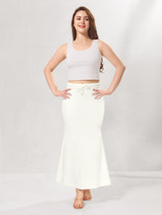 Vamas Heavy Quality Stretchable Mermaid Saree Shapewear – White