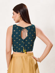 Foil Printed Crop Top