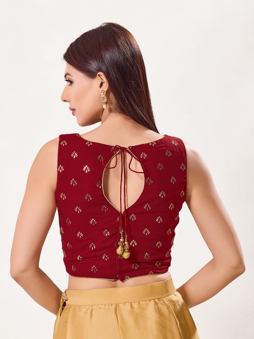 Foil Printed Crop Top