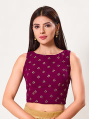 Foil Printed Crop Top