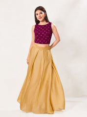 Foil Printed Crop Top