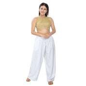 High Neck Round Waist Blouse