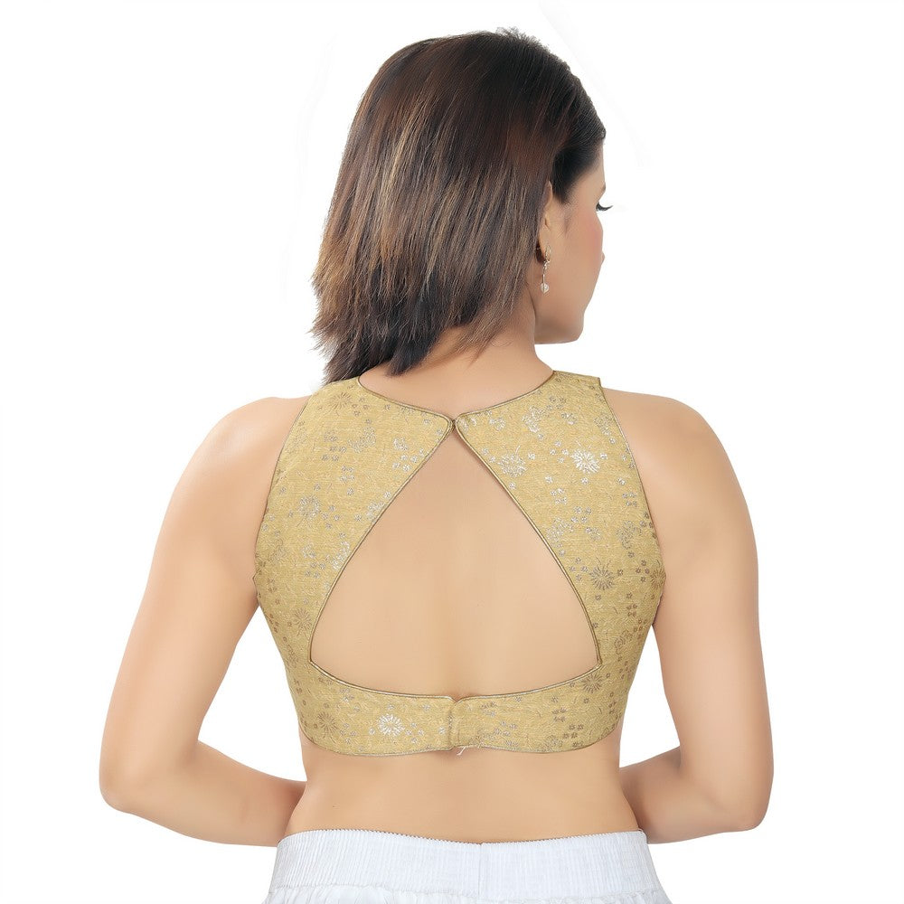 High Neck Round Waist Blouse